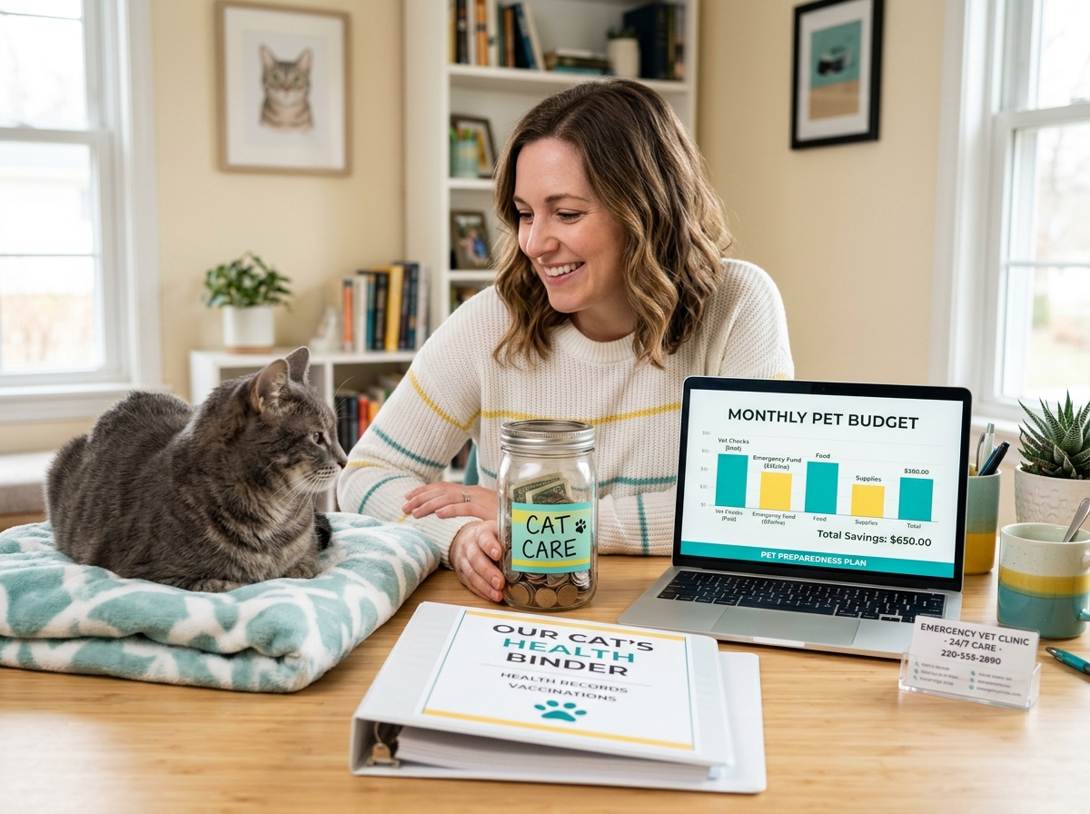 A practical binder, emergency contact card, and savings target made care feel calmer and more prepared.